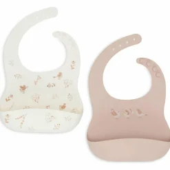 Lot de 2 bavoirs en silicone Lovely Birds
