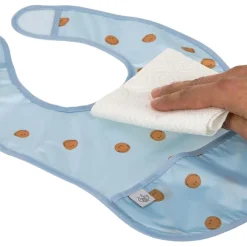 Lot de 2 bavoirs Happy Rascals Smile bleu ciel