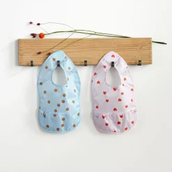 Lot de 2 bavoirs Happy Rascals Smile bleu ciel