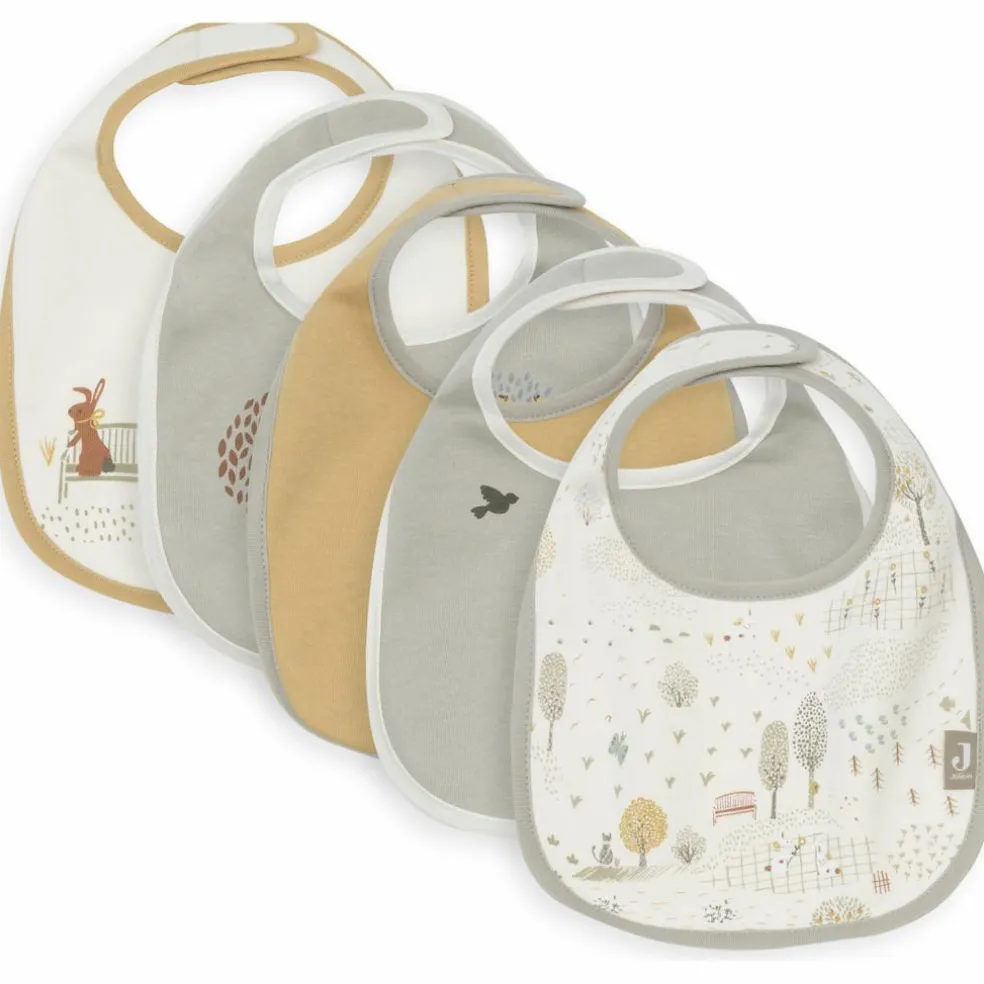 Lot de 5 bavoirs imperméables Tiny Park