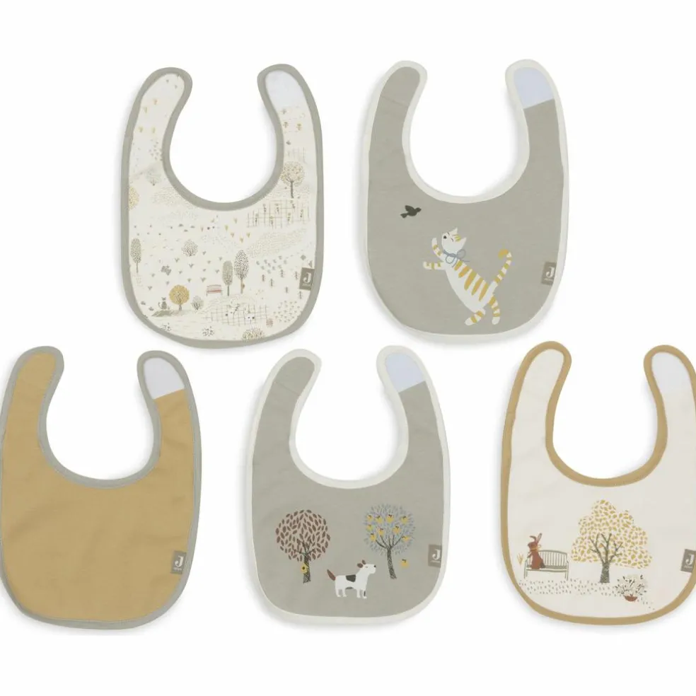 Lot de 5 bavoirs imperméables Tiny Park