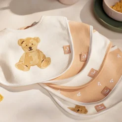 Lot de 5 bavoirs imperméables Teddy Bear