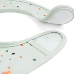 Lot de 2 bavoirs imperméables à velcro Croco vert