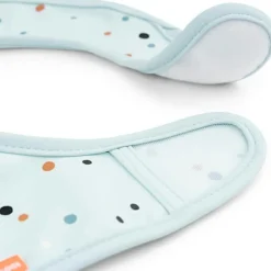 Lot de 2 bavoirs imperméables à velcro Elphee Bleu