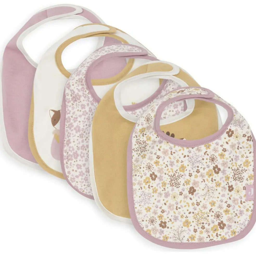 Lot de 5 bavoirs imperméables Flower Fairies