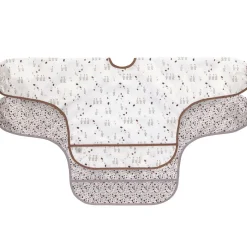 Lot de 2 bavoirs manches longues avec poche Tiny Farmer Oie lilas cendré