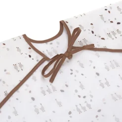 Lot de 2 bavoirs manches longues avec poche Tiny Farmer Oie lilas cendré