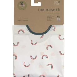 Lot de 2 bavoirs manches longues Happy Rascals Coeur lavande