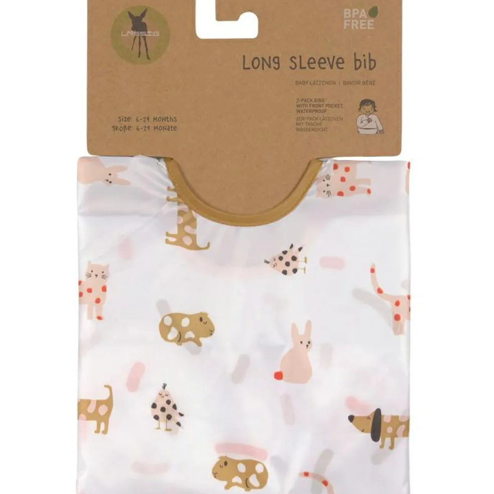 Lot de 2 bavoirs manches longues Little Mateys