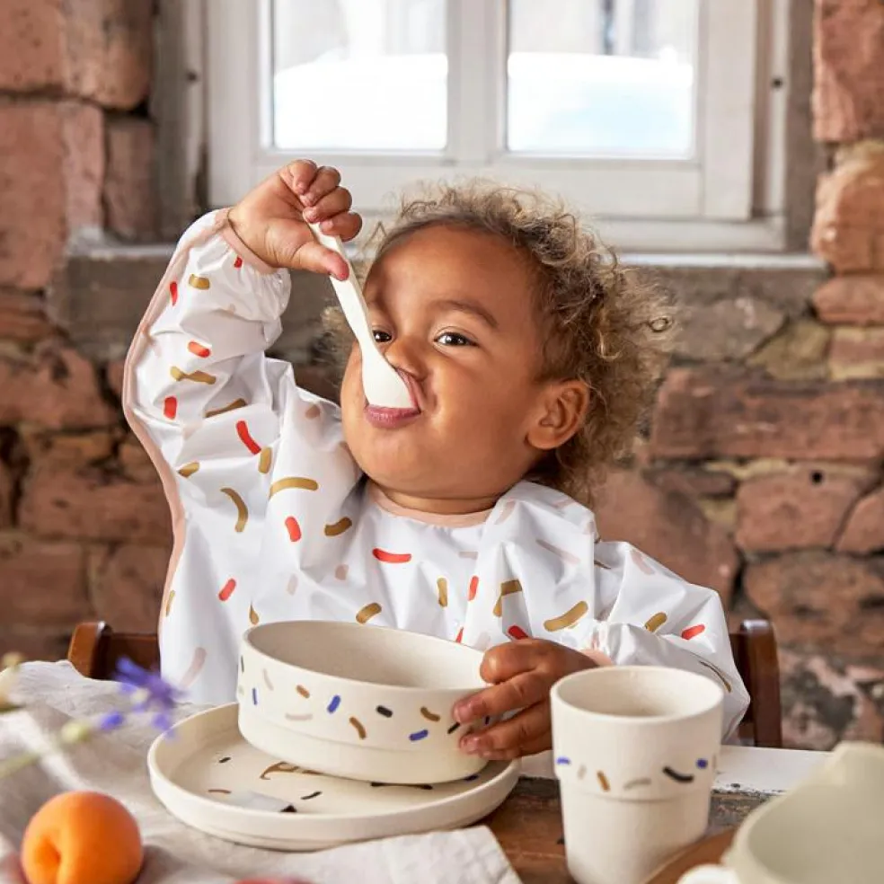 Lot de 2 bavoirs manches longues Little Mateys