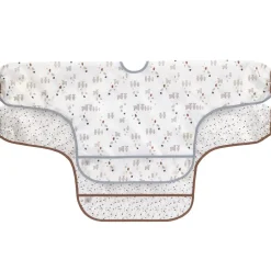 Lot de 2 bavoirs manches longues avec poche Tiny Farmer Mouton bleu