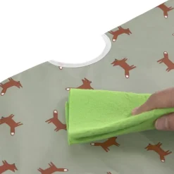 Lot de 2 bavoirs manches longues avec poche Little Forest Renard