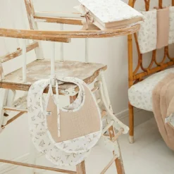 Lot de 2 bavoirs naissance gaze de coton Daydream