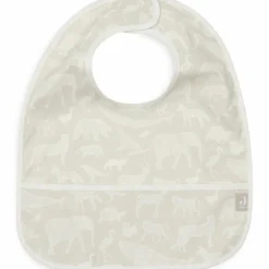 Lot de 2 bavoirs plastifiés Animals Nougat