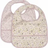 Lot de 2 bavoirs plastifiés Flower Fairies