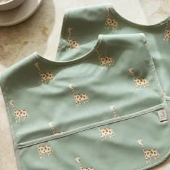 Lot de 2 bavoirs plastifiés Jungle Jambo