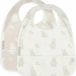 Lot de 2 bavoirs plastifiés Miffy Snuffy Nougat