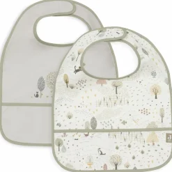 Lot de 2 bavoirs plastifiés Tiny Park