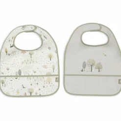 Lot de 2 bavoirs plastifiés Tiny Park
