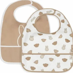 Lot de 2 bavoirs plastifiés Miffy and Friends