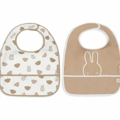 Lot de 2 bavoirs plastifiés Miffy and Friends