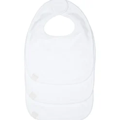 Lot de 3 bavoirs éponge à velcro blancs