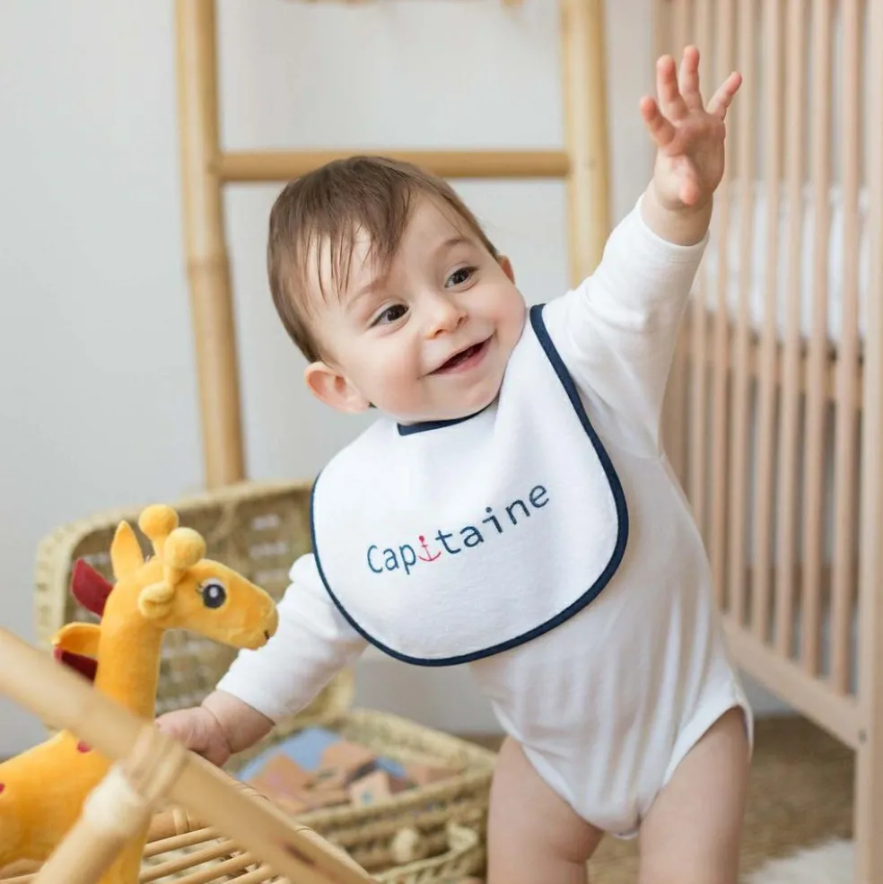 Lot de 7 bavoirs premier âge Capitaine