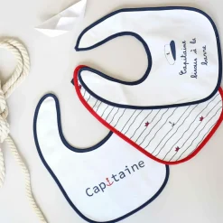 Lot de 7 bavoirs premier âge Capitaine