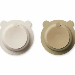 Lot de 2 bols à ventouse Peony sandy-oat