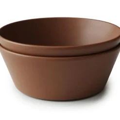 Lot de 2 bols ronds Caramel