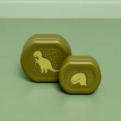 Lot de 2 boîtes à goûter à clip Mr. Dino