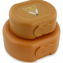 Lot de 2 boîtes à goûter à clip Mr. Fox