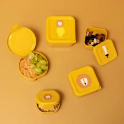 Lot de 2 boîtes à goûter à clip Mr. Lion