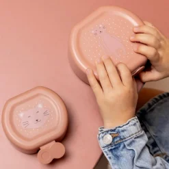 Lot de 2 boîtes à goûter à clip Mrs. Cat