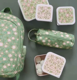 Lot de 4 boîtes à goûter Fleurs