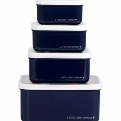 Lot de 4 boîtes à goûter Fraises