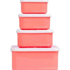 Lot de 4 boîtes à goûter Fun