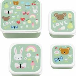 Lot de 4 boîtes à goûter Joie