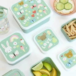 Lot de 4 boîtes à goûter Joie