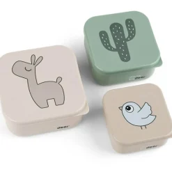 Lot de 3 boîtes à goûter Lalee Sable mixte