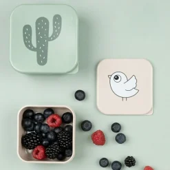 Lot de 3 boîtes à goûter Lalee Sable mixte