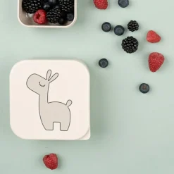 Lot de 3 boîtes à goûter Lalee Sable mixte