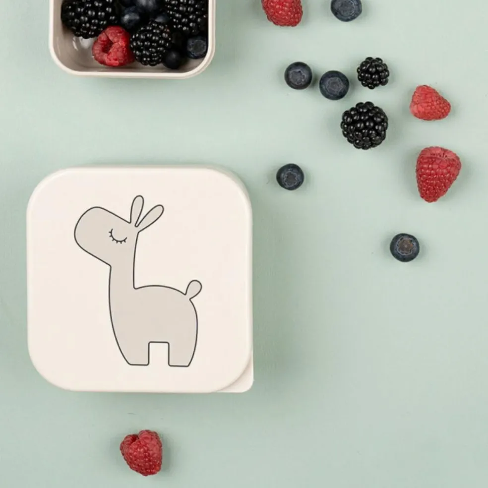 Lot de 3 boîtes à goûter Lalee Sable mixte