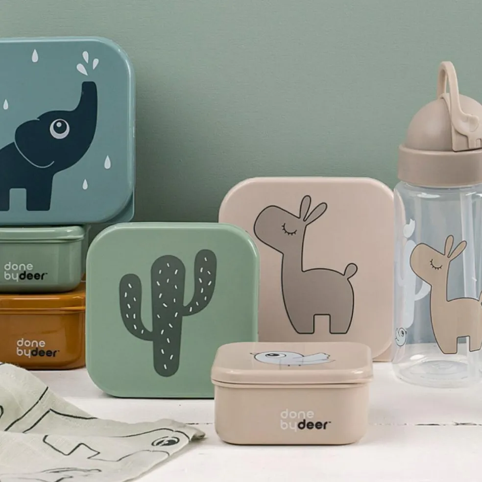 Lot de 3 boîtes à goûter Lalee Sable mixte