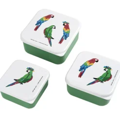 Lot de 3 boîtes à goûter Le Petit Lucas Du Tertre Le Perroquet