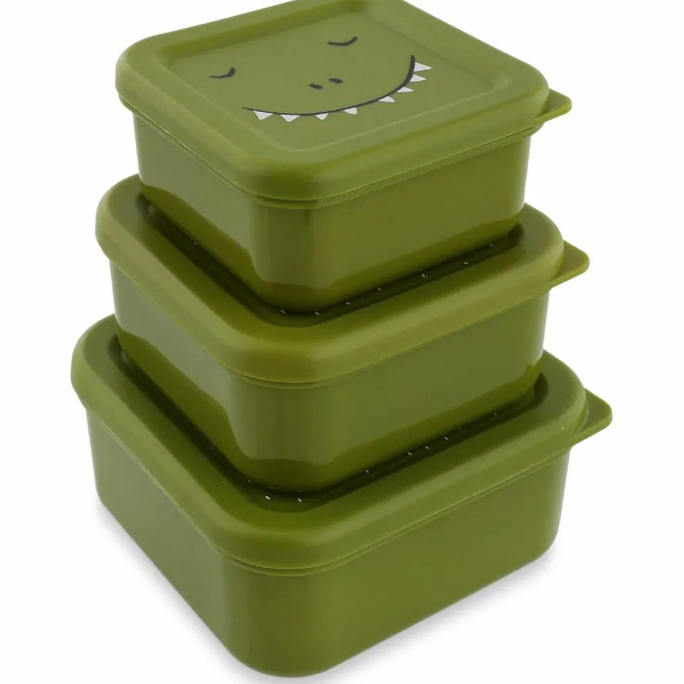 Lot de 3 boîtes à goûter Mr. Dino