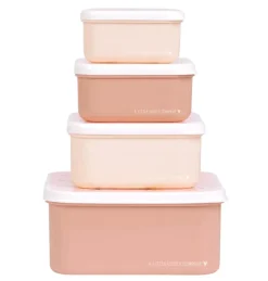 Lot de 4 boîtes à goûter Papillons