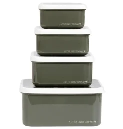 Lot de 4 boîtes à goûter Savane