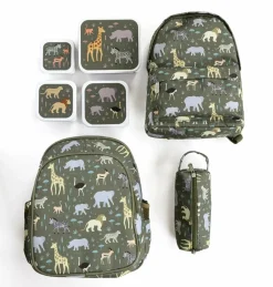 Lot de 4 boîtes à goûter Savane