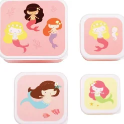 Lot de 4 boîtes à goûter Sirène